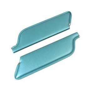 FORD MUSTANG 1964-1966 CABRIOLET PAIRE DE PARE SOLEIL TURQUOISE Convertible Sun Visors Turquoise SCOTT DRAKE C5ZZ-7604104-TQ
