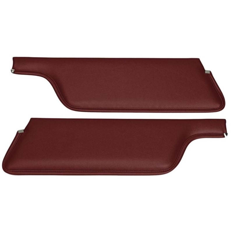 FORD MUSTANG 1967-1968 CABRIOLET PARE SOLEIL ROUGE ROUGE Convertible Sun Visors Dark red SCOTT DRAKE C7ZZ-7604104-DR