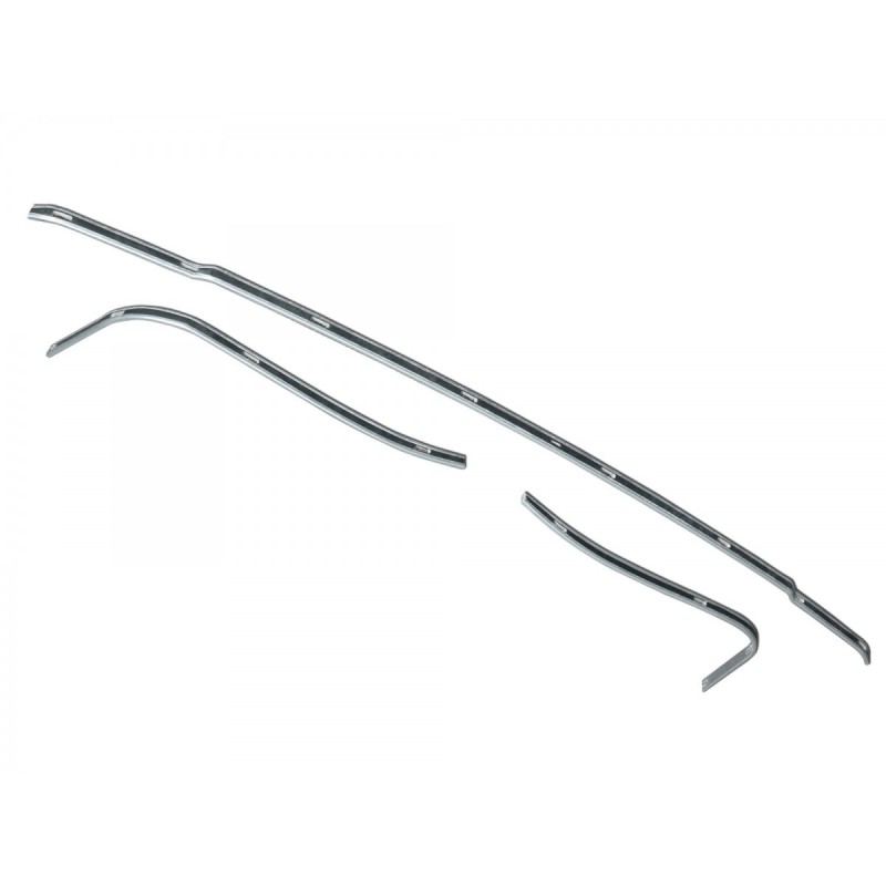 FORD MUSTANG 1967-1968 BAGUETTE DE MAINTIENT AGRAFAGE FIXATION CAPOTE Convertible Top Rear Tack Strip Set SCOTT DRAKE MM-243 ATT