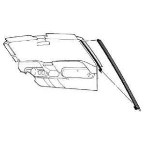 FORD MUSTANG 1964-1968 CABRIOLET PAIRE DE JOINTS D ETANCHEITE DE MONTANTS DE PARE BRISE DROITE ET GAUCHE Convertible pillar seal