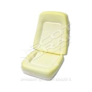 FORD MUSTANG 1970 MOUSSE DE SIEGE AVANT Seat Cushion (Standard Hi-Back) SCOTT DRAKE D0ZZ-6560050/1S