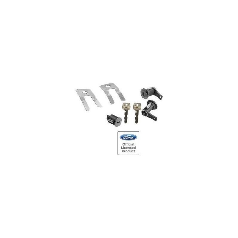 FORD MUSTANG 1965-1966 PACK CYLINDRES DE SERRURE DE PORTE ET CONTACT DE DEMARRAGE AVEC CLES PONY Door and Ignition Lock Set SCOT
