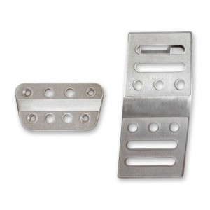 FORD MUSTANG 2005-2014 COUVRE PEDALES ALUMINIUM POUR BOITE AUTOMATIQUE DEUX PIECES Mustang Billet Pedal Covers Automatic 2 piece