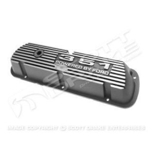 FORD FAIRLANE 1962-1969 PAIRE DE CACHE CULBUTEURS FAIRLANE ALUMINIUM Aluminium Valve Covers Pair SCOTT DRAKE 6A582-FL