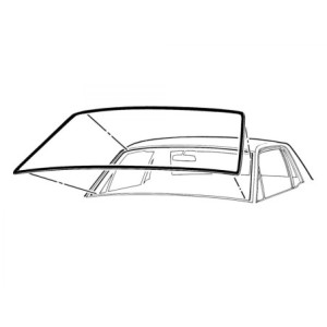 FORD FALCON 1963-1965 late Two door hardtop rear window seal SCOTT DRAKE C3DZ-6342084-B