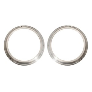 FORD BRONCO 1966-1977 headlight doors billet pair SCOTT DRAKE C6TZ-13064-BL
