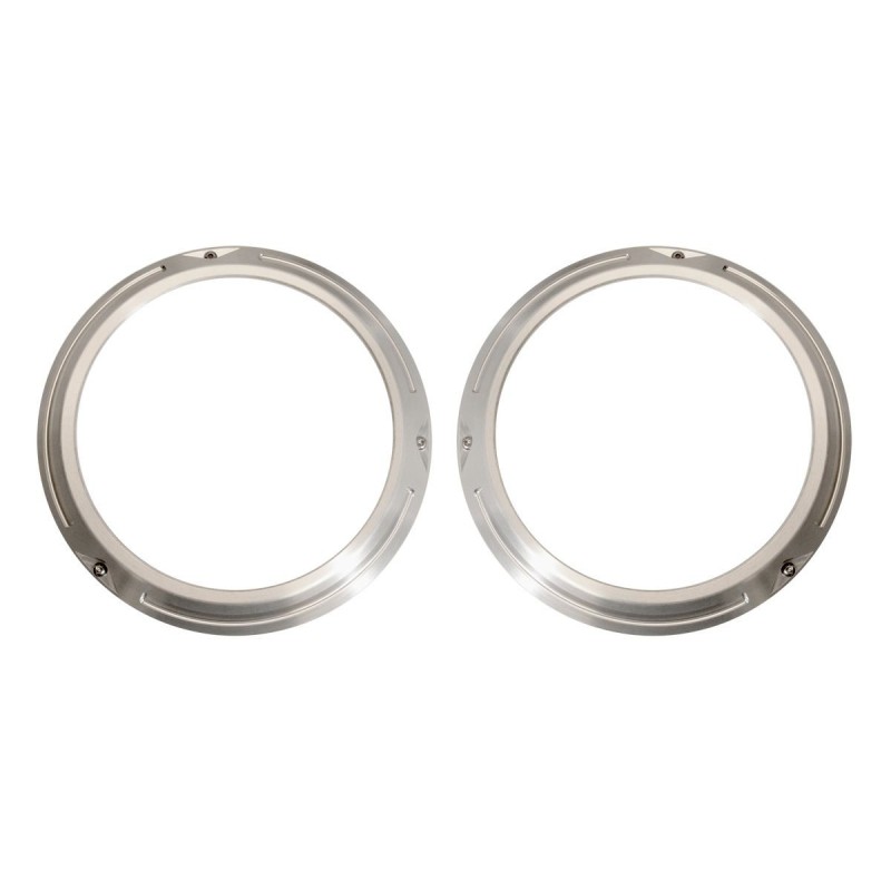 FORD BRONCO 1966-1977 headlight doors billet pair SCOTT DRAKE C6TZ-13064-BL