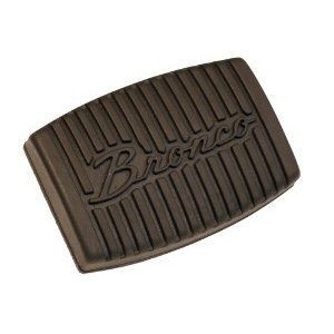 FORD BRONCO 1966-1979 COUVRE PEDALE AVEC LOGO BRONCO NOIR Script Clutch and brake pad SCOTT DRAKE C6TZ-2457-A