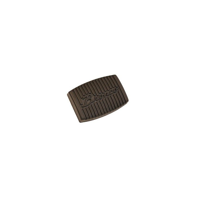 FORD BRONCO 1966-1979 COUVRE PEDALE AVEC LOGO BRONCO NOIR Script Clutch and brake pad SCOTT DRAKE C6TZ-2457-A