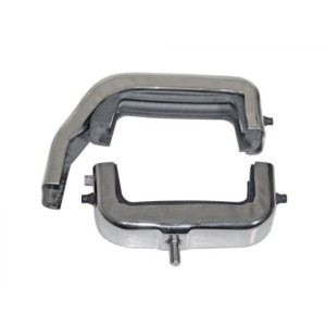 FORD BRONCO 1966-1977 SUPPORT NOIR RADIATEUR 3 RANGEES Radiator bracket set 3 row Black SCOTT DRAKE C6TZ-8A193-K