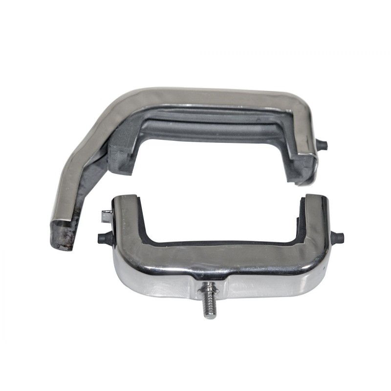 FORD BRONCO 1966-1977 SUPPORT NOIR RADIATEUR 3 RANGEES Radiator bracket set 3 row Black SCOTT DRAKE C6TZ-8A193-K