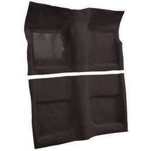 FORD MUSTANG 1965-1968 COUPE KIT COMPLET DE MOQUETTE AVANT + ARRIERE NOIR 80% NILON 20% RAYON Molded carpet kit black SCOTT DRAK