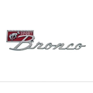 FORD BRONCO 1967-1977 Sport Fender Emblem SCOTT DRAKE C7TZ-16098-A