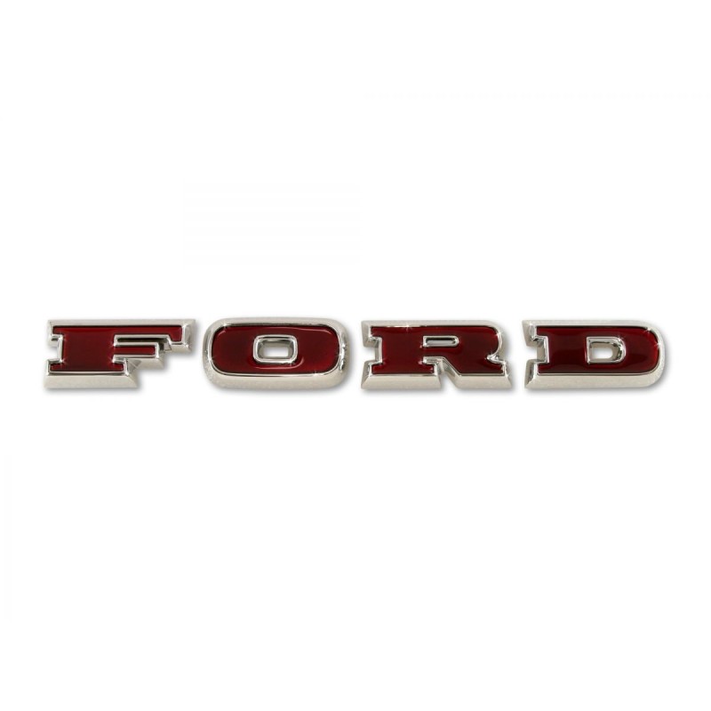 FORD BRONCO 1967-1977 Grill letters red Inlay SCOTT DRAKE C7TZ-8316-S