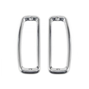 FORD BRONCO 1966-1977 Tail Light Bezels Stainless steel SCOTT DRAKE C7TZ-99279A6/7S