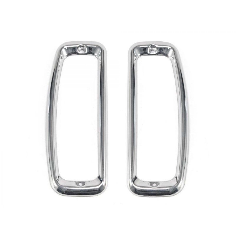 FORD BRONCO 1966-1977 Tail Light Bezels Stainless steel SCOTT DRAKE C7TZ-99279A6/7S