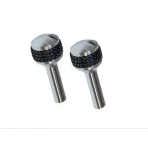 FORD BRONCO 1966-1977 PAIRE DE BOUTONS DE VERROUILLAGE DE PORTES Door Lock Knobs Pair SCOTT DRAKE C8TZ-6221850-BL