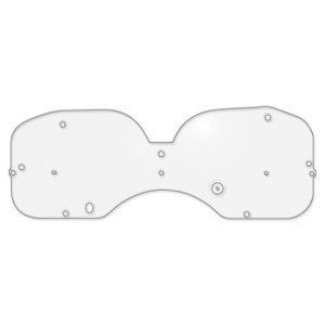 FORD MUSTANG 1979-1986 instrument Panel Lens SCOTT DRAKE D9ZZ-10887-A