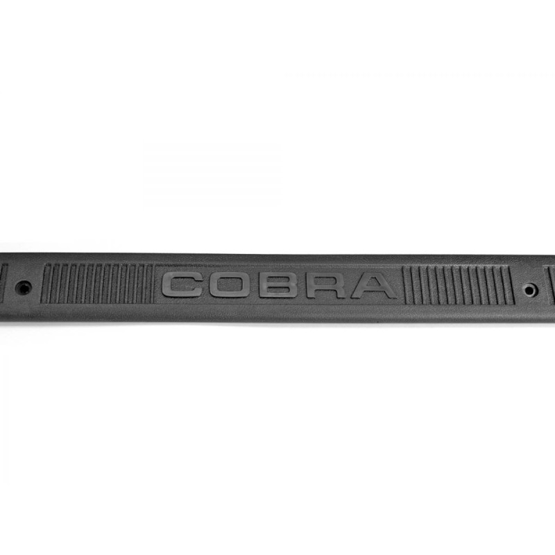FORD MUSTANG 1975-1993 PLAQUE DE SEUIL COBRA Cobra Still Plates Black SCOTT DRAKE E5ZZ-6113208-BC