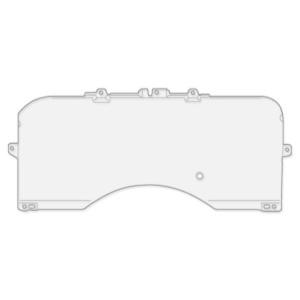 FORD MUSTANG 1987-1989 Instrument Panel Lens SCOTT DRAKE E7ZZ-10887-A