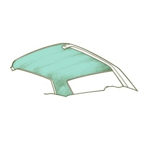 FORD FALCON 1966-1970 2 OU 4 PORTES BERLINE INTERIEUR DE CAPOTE BLEU EAU Headliner 2 4 Sedan Aqua SCOTT DRAKE HL-FF-SE-66-AQ