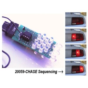 FORD MUSTANG 2005-2009 SYSTEME CONVERSION FEUX A LED SEQUENTIEL LED Sequential Tail Light Kit SCOTT DRAKE SD-20059-CHASE