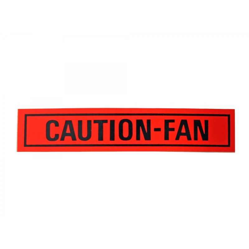 FORD MUSTANG 1968-1969 STICKER AUTOCOLLANT POUR RADIATEUR CAUTION Caution Fan Decal SCOTT DRAKE DF-31