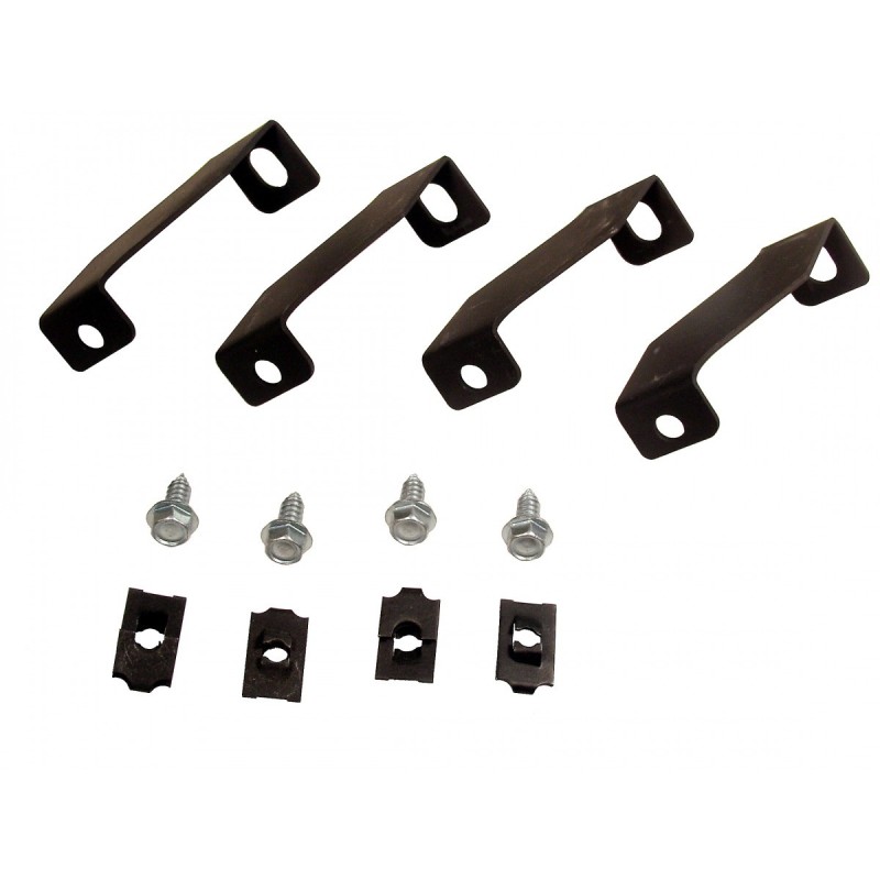 FORD MUSTANG 1964-1966 SUPPORTS DE CARENAGE COULOIR DE VENTILATEUR POUR RADIATEUR 4 RANGS (déport environ 74mm) Fan Shroud Brack