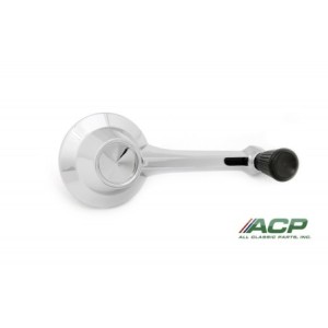 FORD FALCON 1964 POIGNEE DE LEVE VITRE ARRIERE quarter window handle w/ black knob ACP FC-BW015A C4DZ-6223342A
