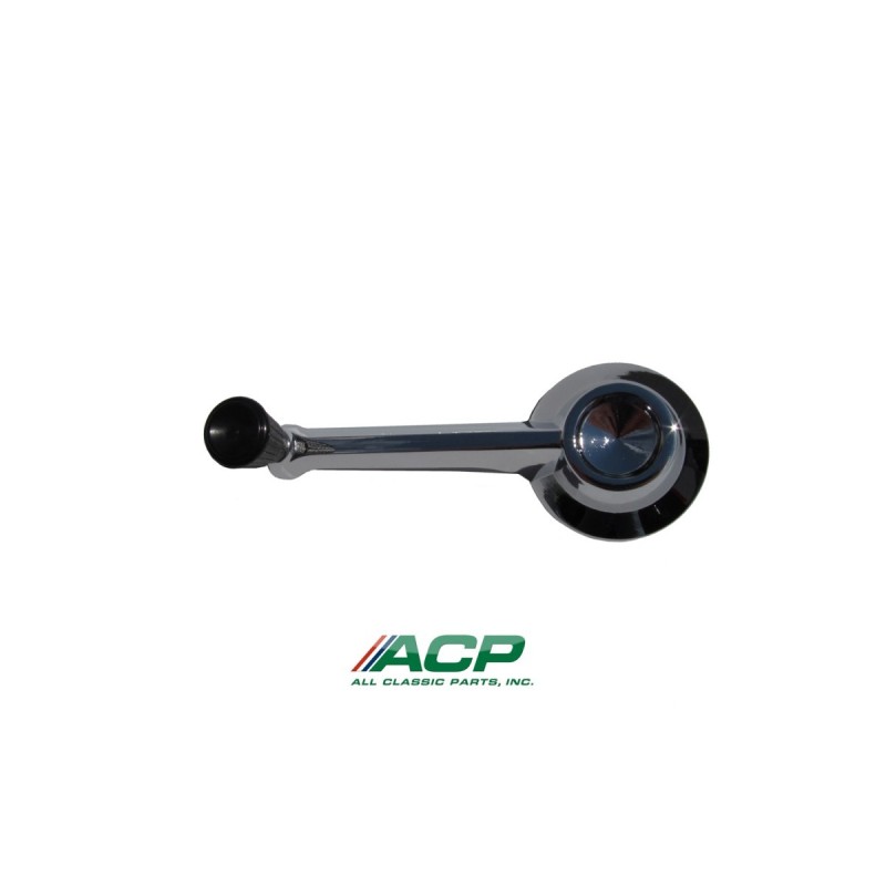 FORD FALCON 1964-1965 POIGNEE DE LEVE VITRE window handle w/ black knob ACP FC-BW013A C4DZ-6323342A