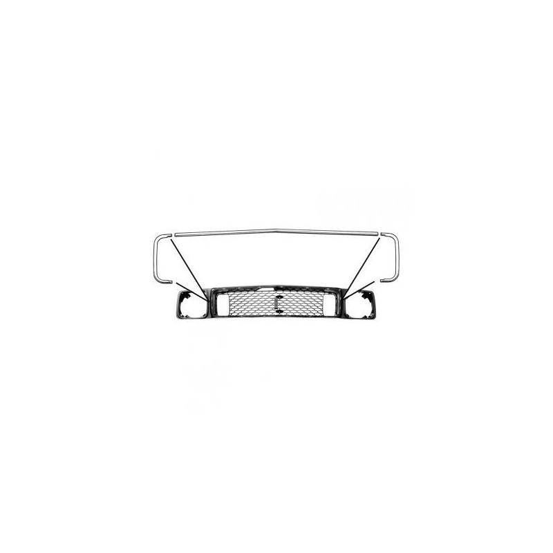 FORD MUSTANG 1973 rh grille molding DANIEL CARPENTER D3ZZ-8242