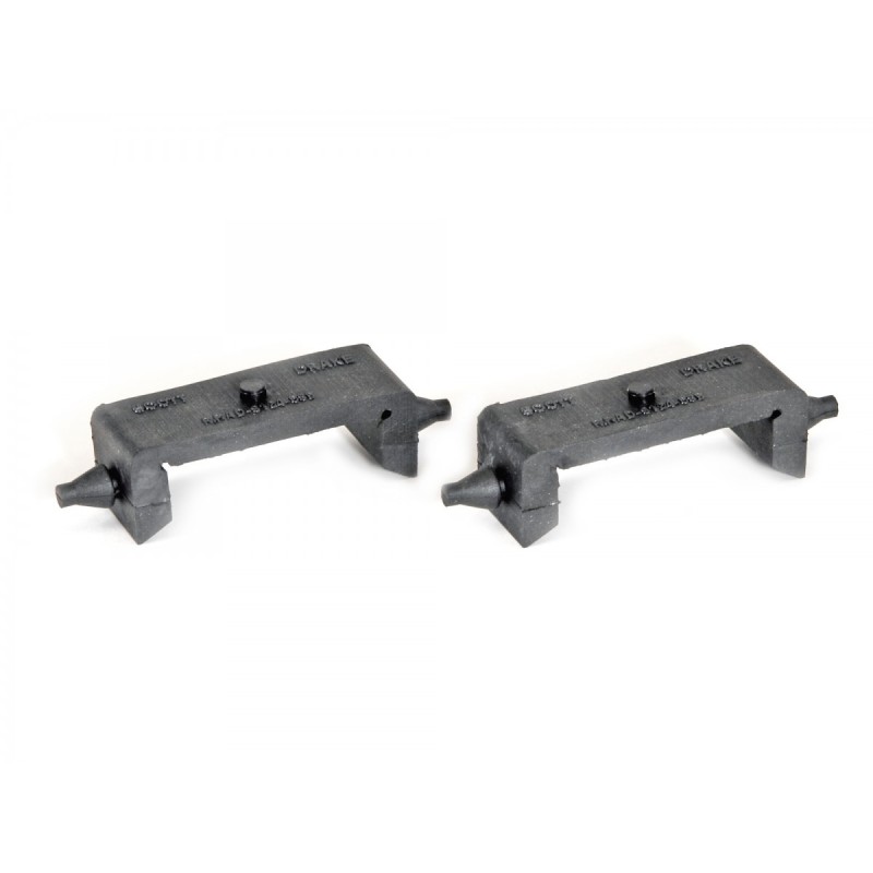 FORD MUSTANG 1967-1970 PAIRE D'ISOLANTS POUR MONTAGE DE RADIATEUR Radiator Mounting Insulator upper 4 Row SCOTT DRAKE C7OZ-8124