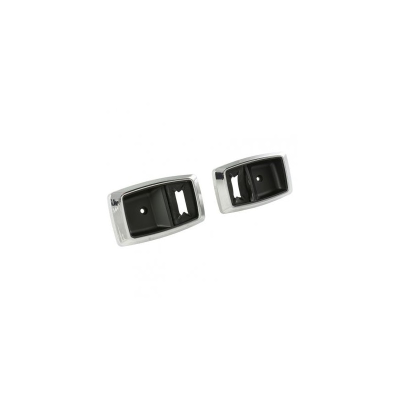 FORD MUSTANG 1979-1993 chrome door handle bezels DANIEL CARPENTER E1ZZ-6622634