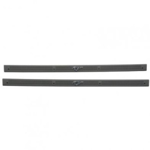 FORD MUSTANG 1979-1993 scuff plate smoke gray - horse emblem DANIEL CARPENTER F3ZZ-6113208-SH