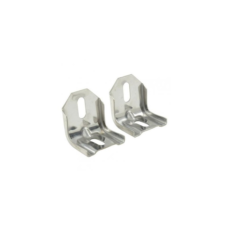 FORD MUSTANG 1983-1993 headlight panel support brackets polished stainless DANIEL CARPENTER E3ZZ-8455-S