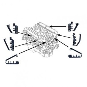 FORD MUSTANG 1986-1993 v8 spark plug wire holder set DANIEL CARPENTER E6ZZ-12297-SET