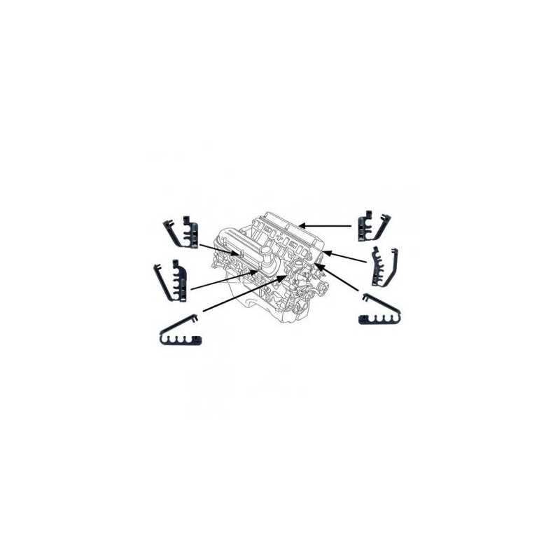 FORD MUSTANG 1986-1993 v8 spark plug wire holder set DANIEL CARPENTER E6ZZ-12297-SET