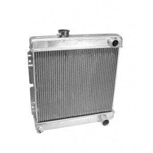 FORD MUSTANG 1965-1966 V8 260 289 RADIATEUR 20 POUCES (51 cm) 2 RANGEES ALUMINIUM UNIQUEMENT POUR BOITE MANUELLE radiator 2 row