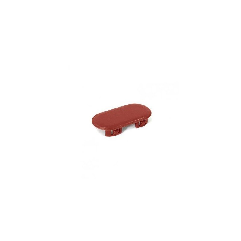 FORD MUSTANG 1987-1993 CACHE OVALE POUR CONSOLE - ROUGE console oval plug - red DANIEL CARPENTER E7ZZ-6104762-R