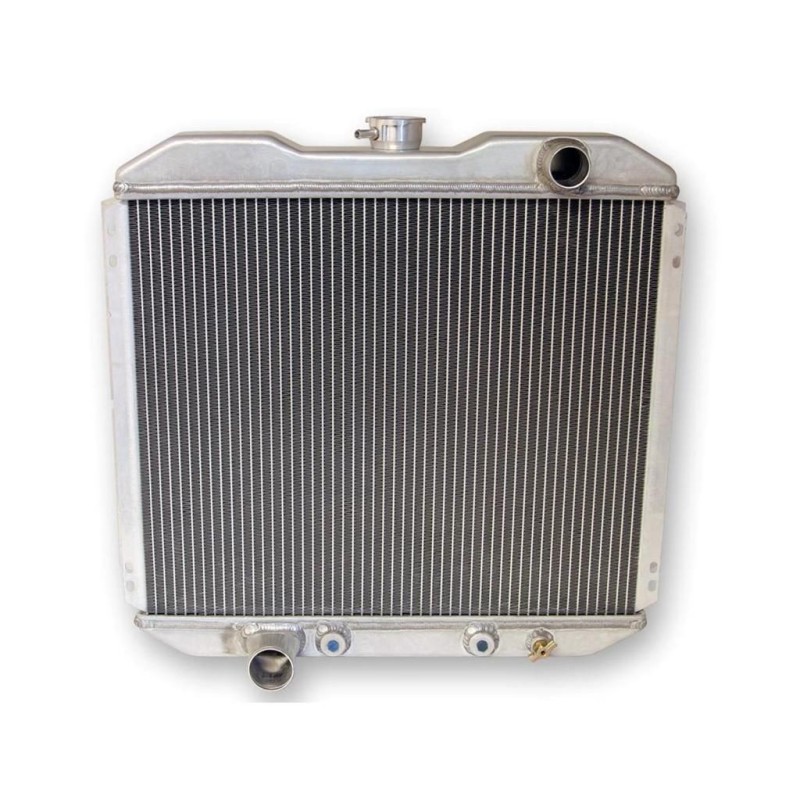 FORD MUSTANG 1967-1970 V8 FIN DES 302 ET 351 C RADIATEUR 20 POUCES (51 cm) ALUMINIUM 2 RANGEES HAUTE PERFORMANCE SORTIE GAUCHE S