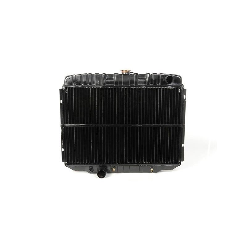 FORD MUSTANG 1967-1970 RADIATEUR RADIATEUR 3 RANGEES 24 POUCES (61 cm) MOTEUR 302 351 390 428 AVEC CLIMATISATION SORTIE GAUCHE 3