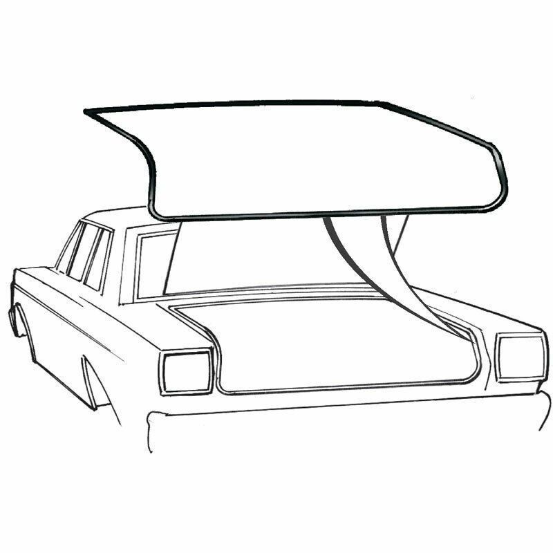 FORD TORINO 1969-1971 JOINT DE COFFRE torino trunk w/s (15ft.) DANIEL CARPENTER D0AZ-6243720