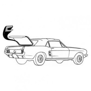 FORD MUSTANG 1971-1973 SPORTSROOF FASTBACK trunk w/s DANIEL CARPENTER D1ZZ-6343720