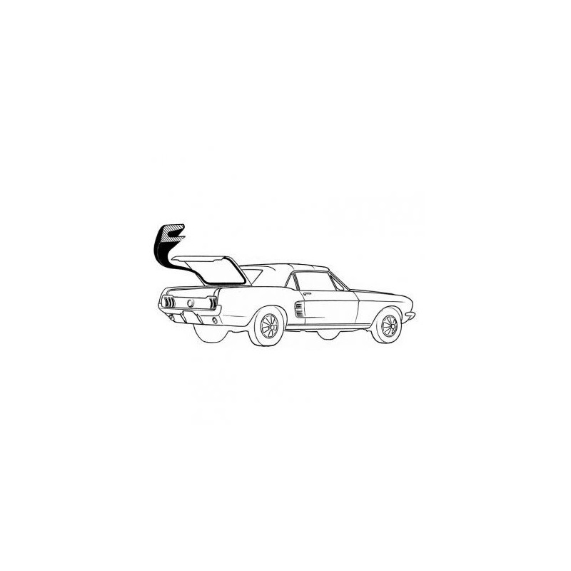 FORD MUSTANG 1971-1973 SPORTSROOF FASTBACK trunk w/s DANIEL CARPENTER D1ZZ-6343720