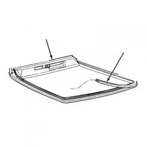FORD MUSTANG 1977-1978 t-top to window w/s DANIEL CARPENTER D7ZZ-6920710