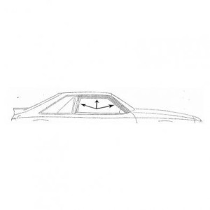 FORD MUSTANG 1979-1993 door run channels DANIEL CARPENTER E9ZZ-6121596-PR