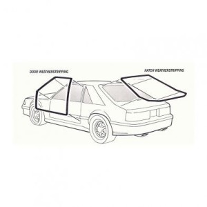 FORD MUSTANG 1979-1993 hatchback hatch w/s DANIEL CARPENTER D9ZZ-6143720