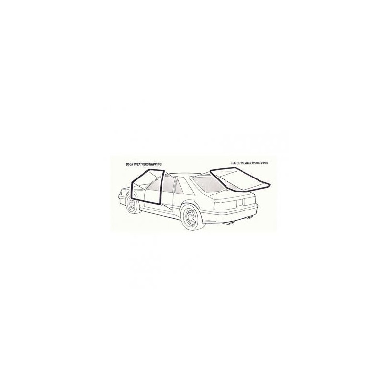 FORD MUSTANG 1979-1993 hatchback hatch w/s DANIEL CARPENTER D9ZZ-6143720