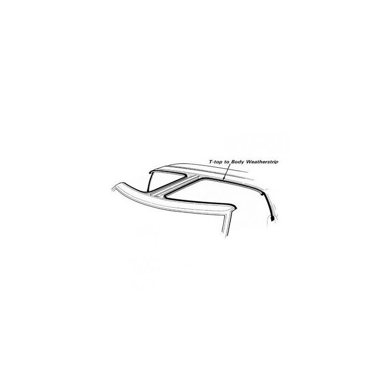 FORD MUSTANG 1984-1986 t-top to body w/s lh DANIEL CARPENTER E4ZZ-6154781-R