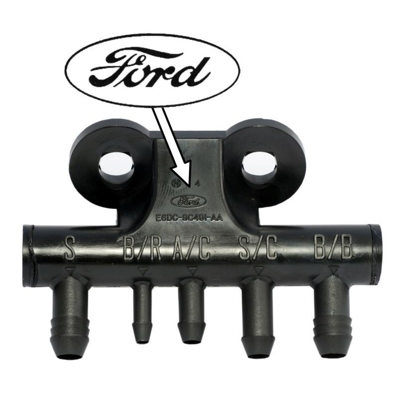 FORD MUSTANG 1986-1993 v8 vacuum distribution tree DANIEL CARPENTER E6DZ-9490